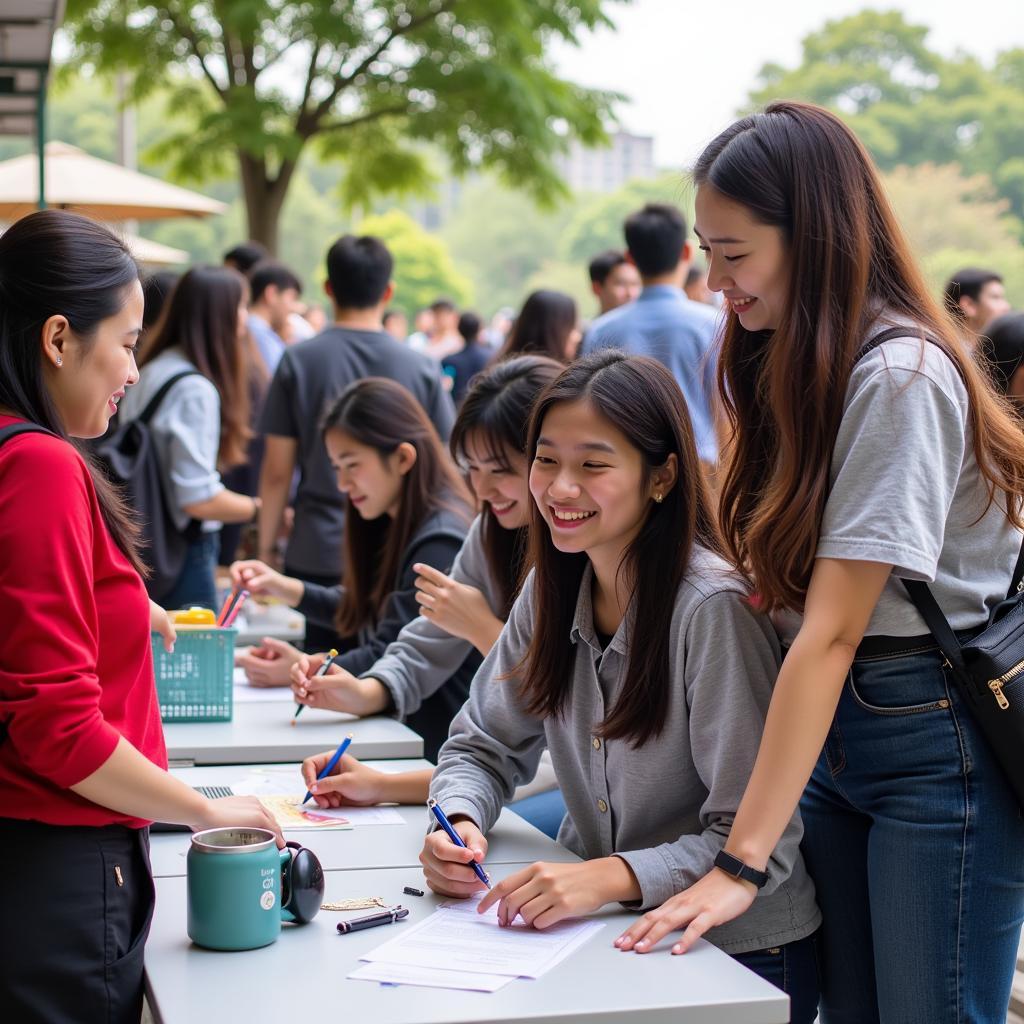 Hoạt động sinh viên sôi nổi tại Đại học Luật TPHCM