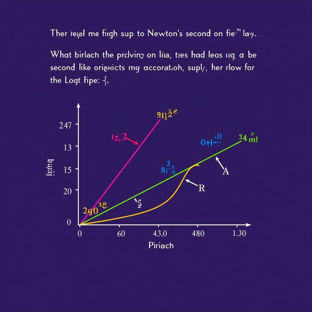 Minh họa bài tập về định luật 2 Newton trên nền tảng Violet, bao gồm các vật thể, lực tác dụng và gia tốc.