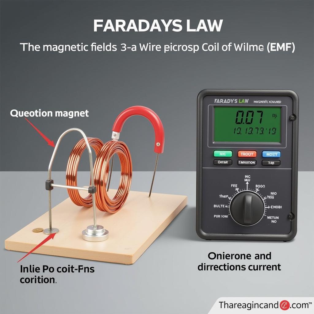 Định luật Faraday mô tả suất điện động cảm ứng