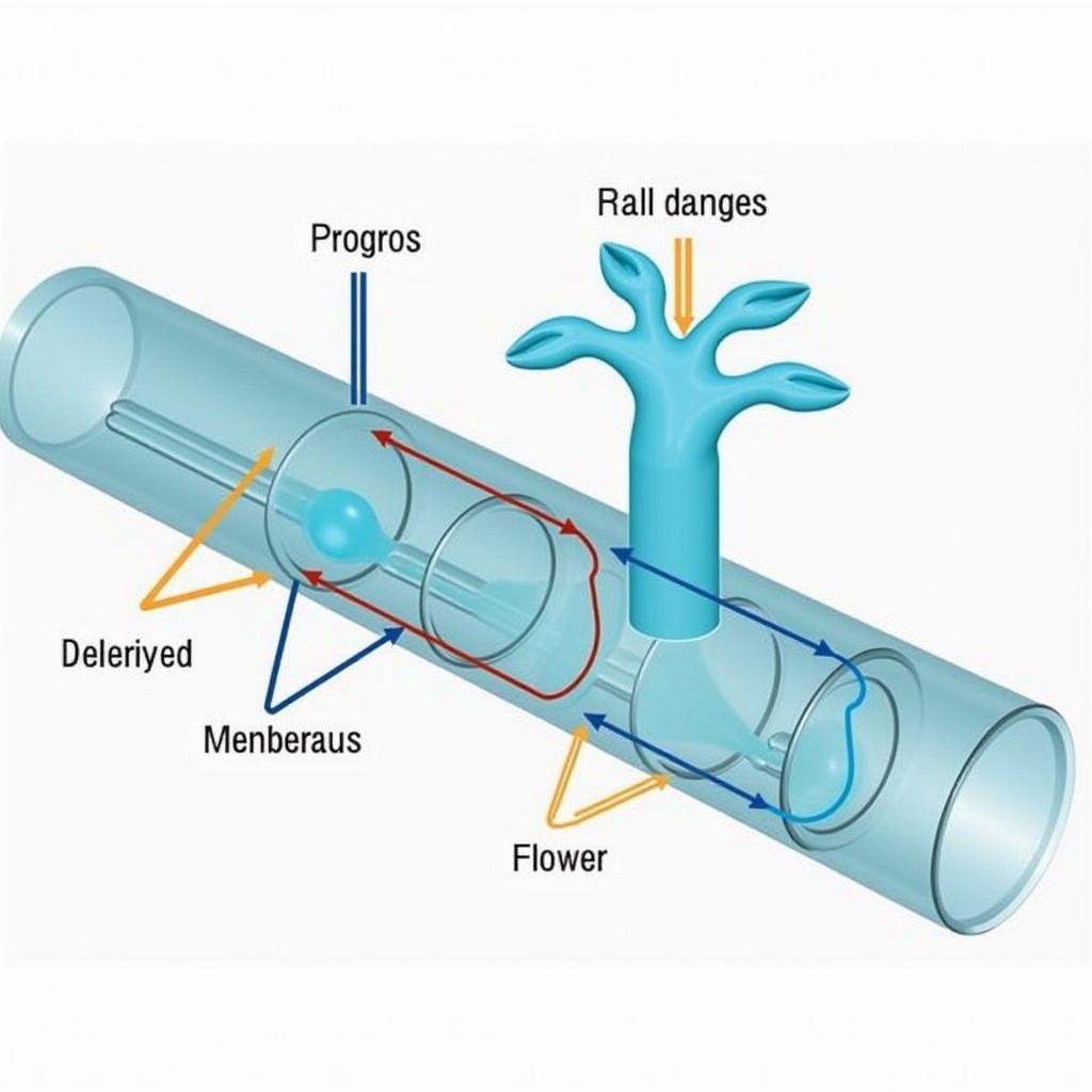 Mô phỏng định luật Bernoulli trong ống có tiết diện thay đổi